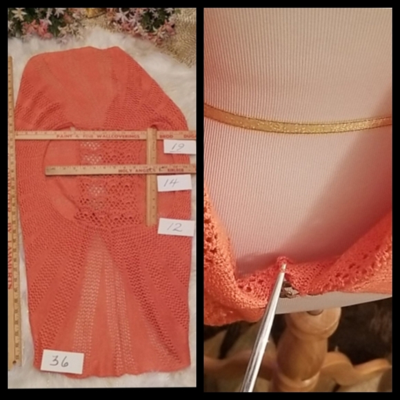 One7Six Crocheted Shawl Vest - Picture 9 of 9